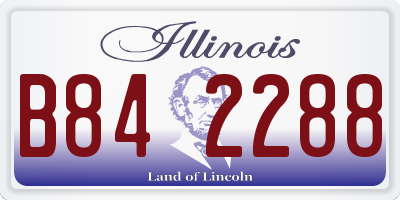 IL license plate B842288