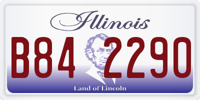 IL license plate B842290