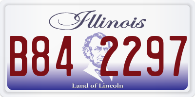 IL license plate B842297