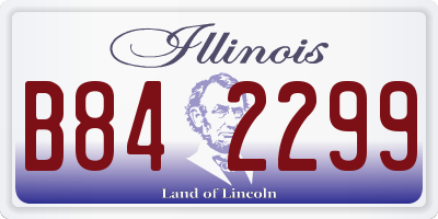 IL license plate B842299