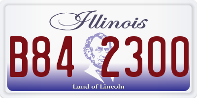 IL license plate B842300