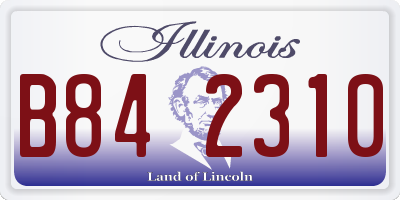IL license plate B842310