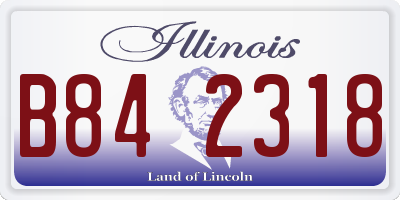 IL license plate B842318