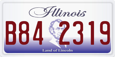 IL license plate B842319