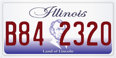 IL license plate B842320