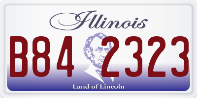 IL license plate B842323