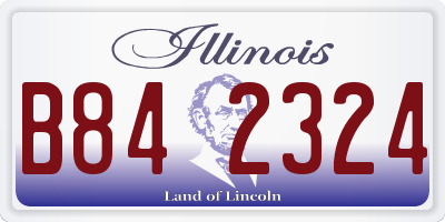 IL license plate B842324