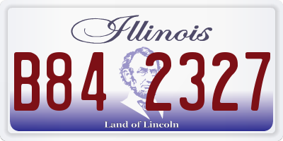 IL license plate B842327