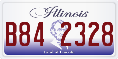 IL license plate B842328