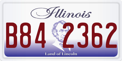 IL license plate B842362