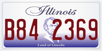 IL license plate B842369