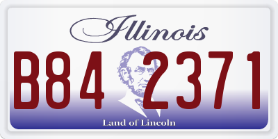 IL license plate B842371