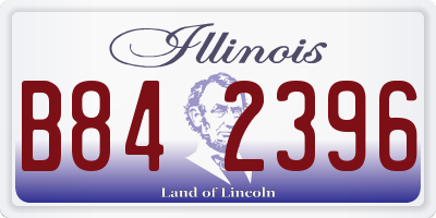 IL license plate B842396