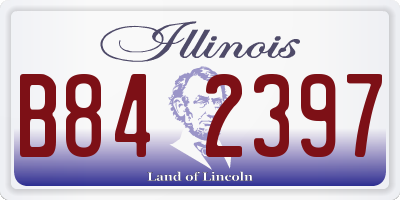 IL license plate B842397