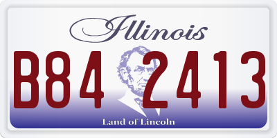 IL license plate B842413