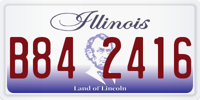 IL license plate B842416