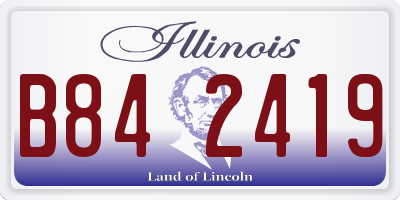 IL license plate B842419