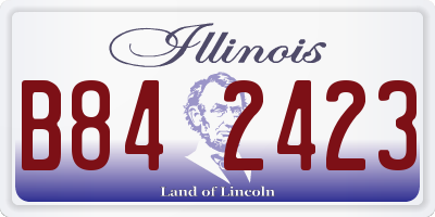 IL license plate B842423