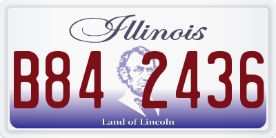 IL license plate B842436
