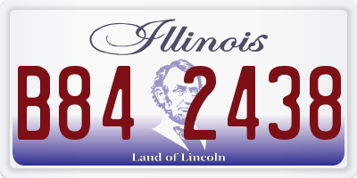 IL license plate B842438