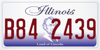 IL license plate B842439