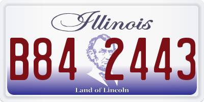 IL license plate B842443