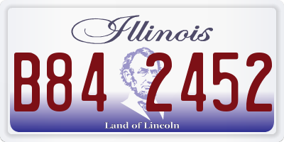IL license plate B842452