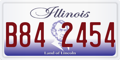 IL license plate B842454