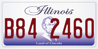 IL license plate B842460