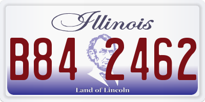 IL license plate B842462