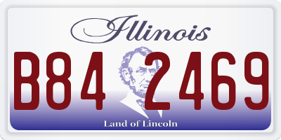 IL license plate B842469