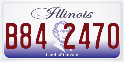 IL license plate B842470