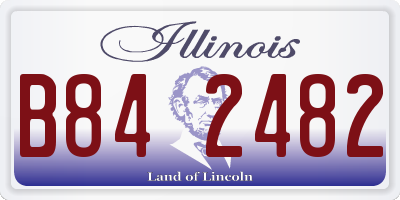 IL license plate B842482