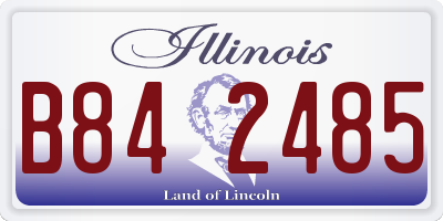 IL license plate B842485