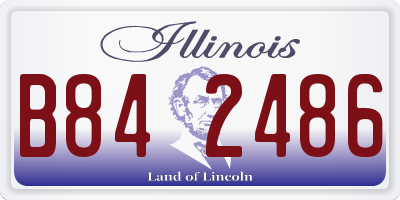 IL license plate B842486
