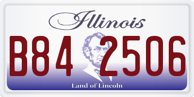IL license plate B842506