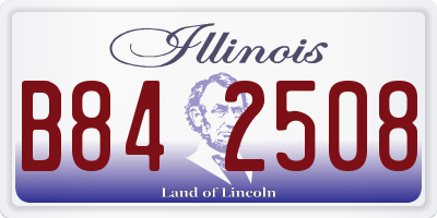 IL license plate B842508