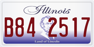 IL license plate B842517