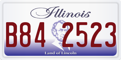 IL license plate B842523