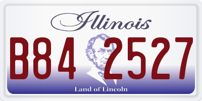 IL license plate B842527