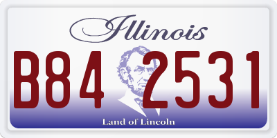 IL license plate B842531