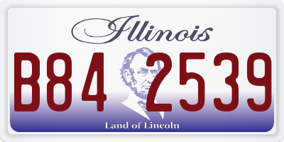 IL license plate B842539