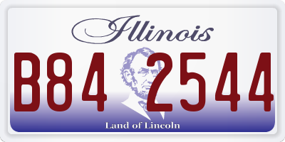 IL license plate B842544