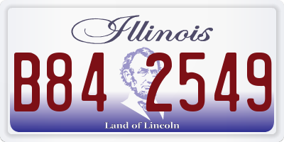 IL license plate B842549