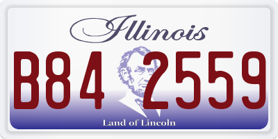 IL license plate B842559
