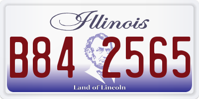 IL license plate B842565