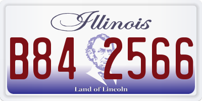 IL license plate B842566