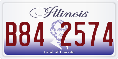 IL license plate B842574
