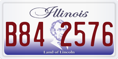 IL license plate B842576