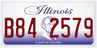 IL license plate B842579